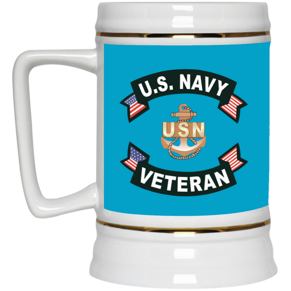 Navy Vet 1 Beer Stein - 22oz