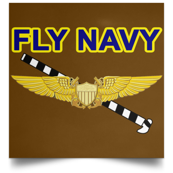 Fly Navy Tailhook 3 Poster - Square