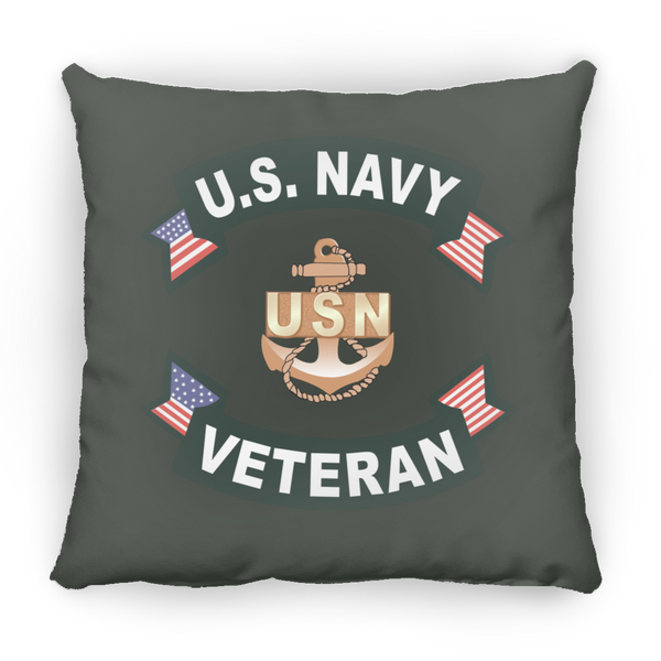 Navy Vet 1 Pillow - Small Square