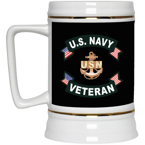 Navy Vet 1 Beer Stein - 22oz