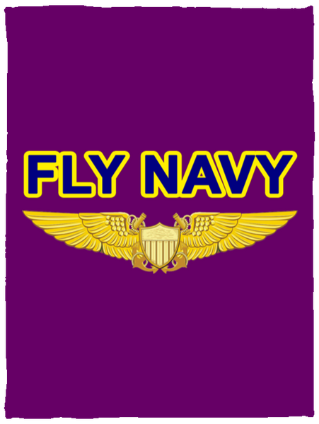 Fly Navy NFO Blanket - Cozy Plush Fleece 30x40