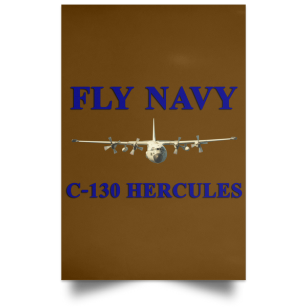 Fly Navy C-130 1 Poster - Portrait