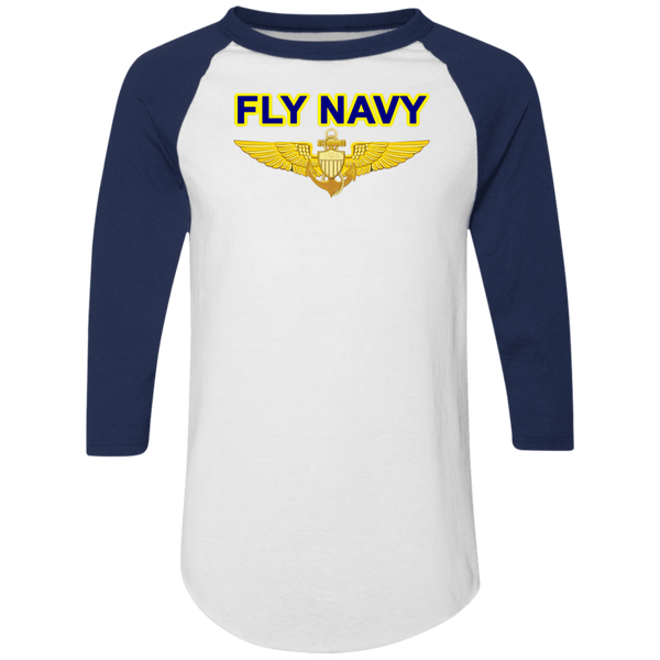 Fly Navy Aviator Colorblock Raglan Jersey