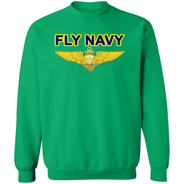 Fly Navy Aviator Crewneck Pullover Sweatshirt