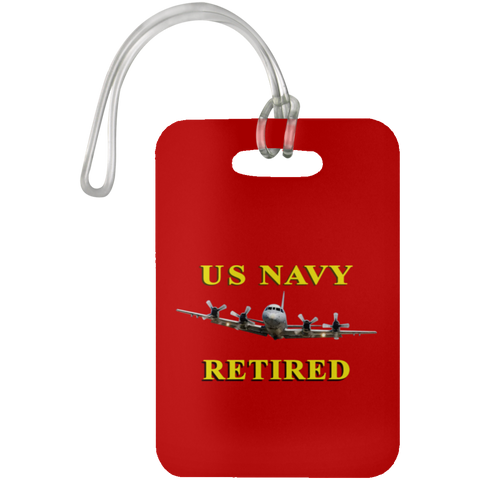 Navy Retired 1 Luggage Bag Tag