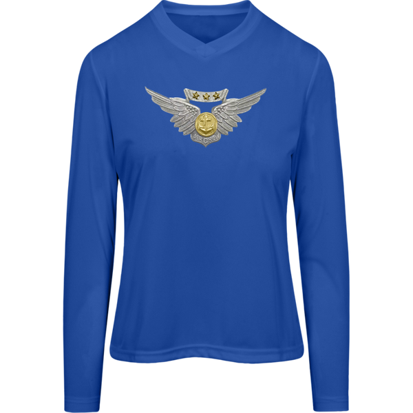 Combat Air 1 Team 365 Ladies' Zone LS Tee