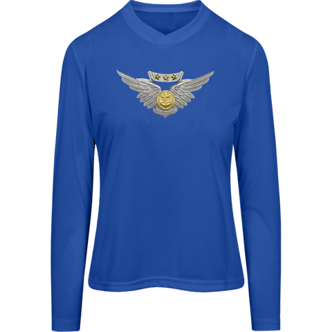 Combat Air 1 Team 365 Ladies' Zone LS Tee