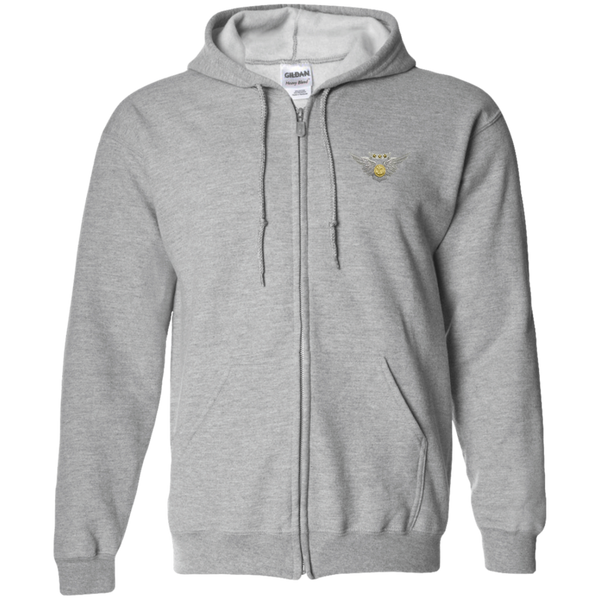 Combat Air 1 Zip Up Hooded Sweatshirt