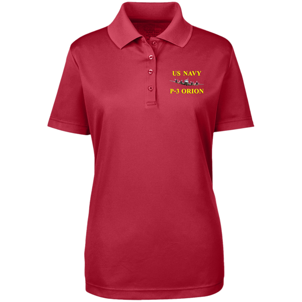 US Navy P-3 3 Core 365 Ladies' Origin Pique Polo