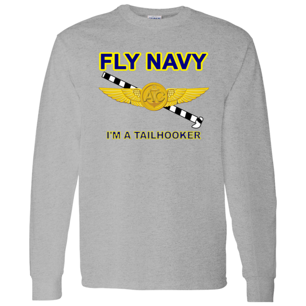 Fly Navy Tailhooker 2 LS Cotton T-Shirt