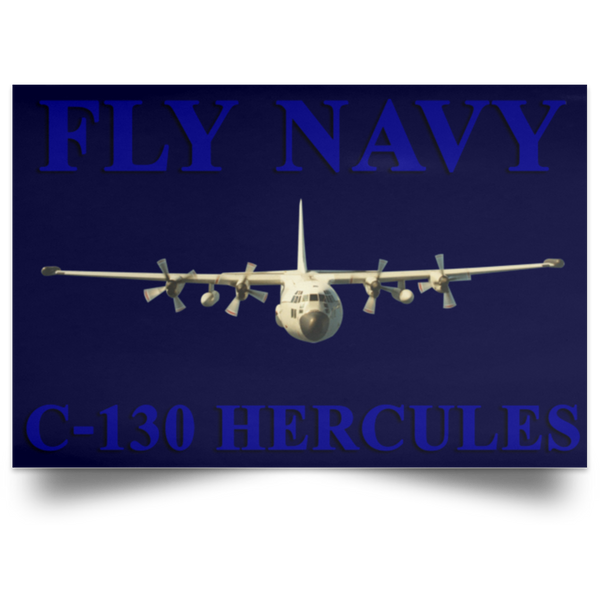 Fly Navy C-130 1 Poster - Landscape