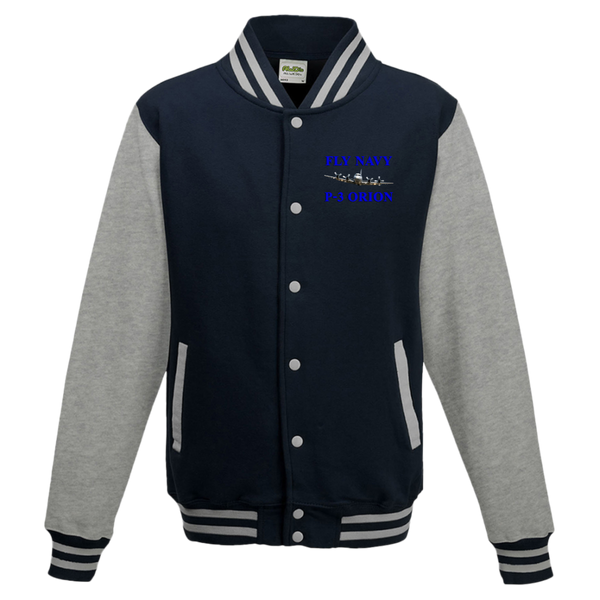 Fly Navy P-3 1 Letterman Jacket