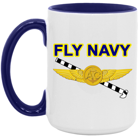 Fly Navy Tailhook 2 Accent Mug - 15oz