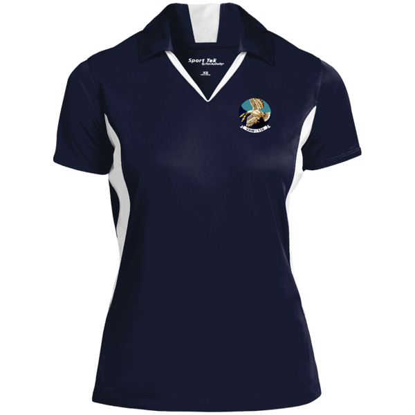 VAW 126 1 Ladies' Colorblock Performance Polo