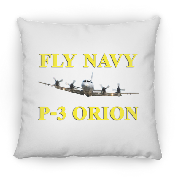 Fly Navy P-3 3 Pillow - Small Square