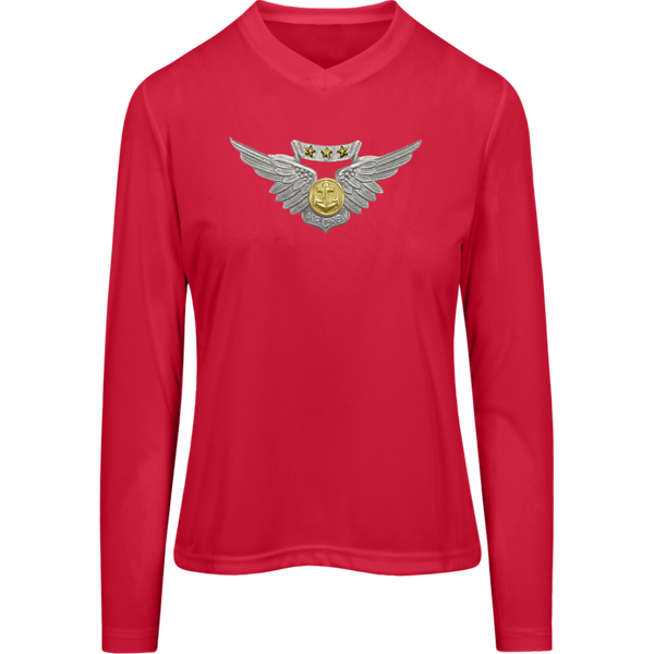 Combat Air 1 Team 365 Ladies' Zone LS Tee