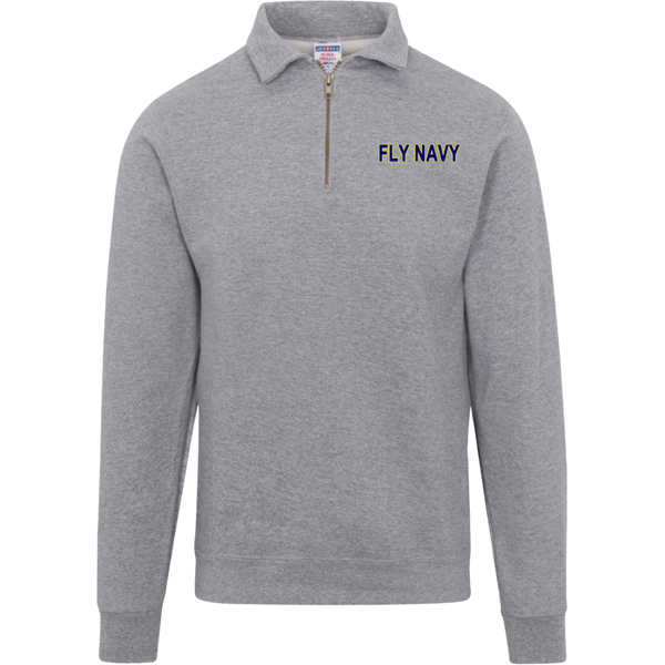 Fly Navy 2 Jerzees Fleece Quarter Zip Pullover