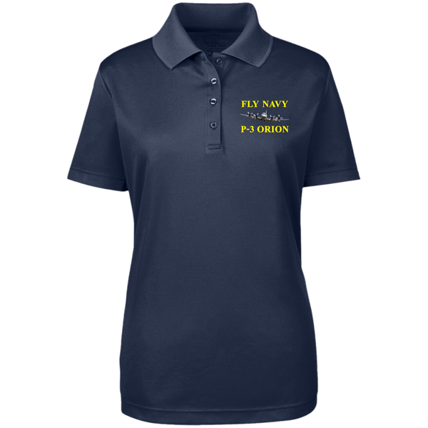 Fly Navy P-3 3 Core 365 Ladies' Origin Pique Polo