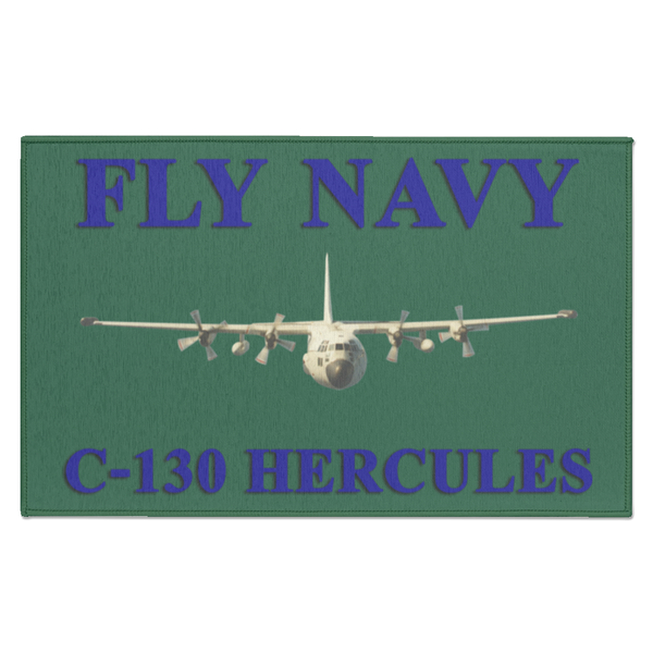 Fly Navy C-130 1 Indoor Doormat