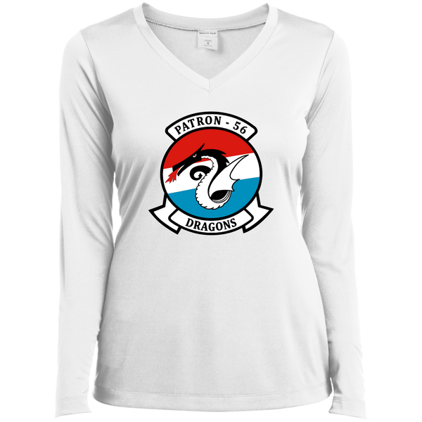 VP 56 1 Ladies’ LS Performance V-Neck Tee