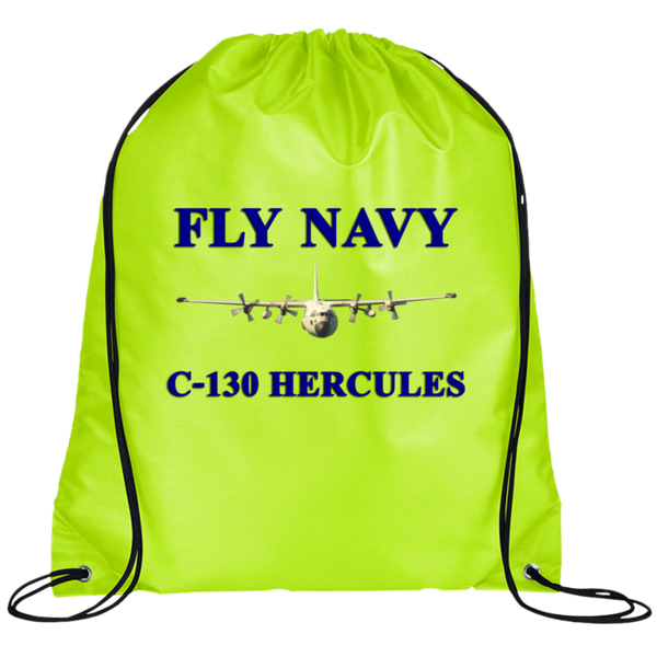 Fly Navy C-130 1 Drawstring Cinch Backpack