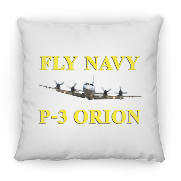 Fly Navy P-3 3 Pillow - Large Square