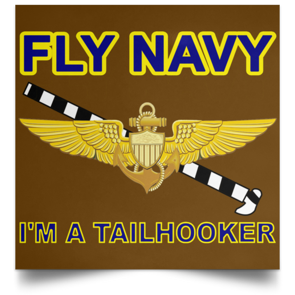 Fly Navy Tailhooker 1 Poster - Square