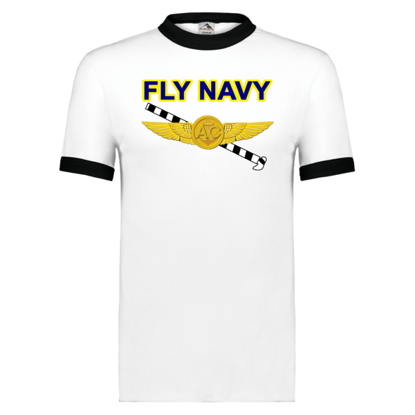 Fly Navy Tailhook 2 Unisex Ringer Tee