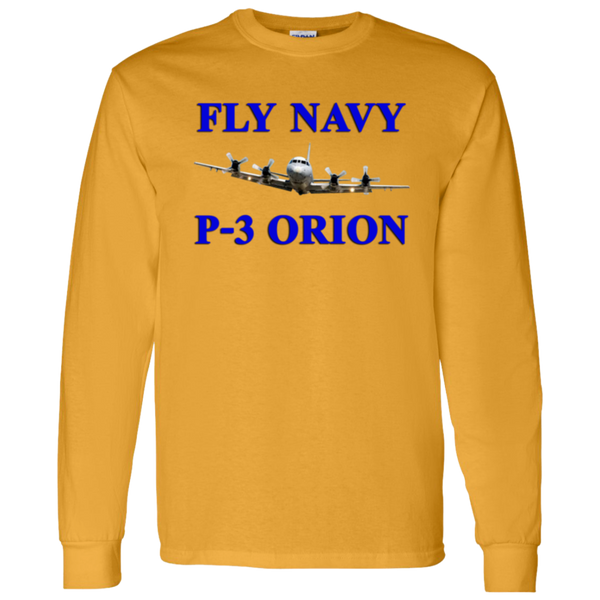 Fly Navy P-3 1 LS Cotton T-Shirt