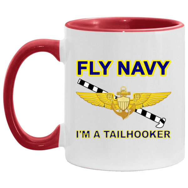 Fly Navy Tailhooker 1 Accent Mug - 11oz