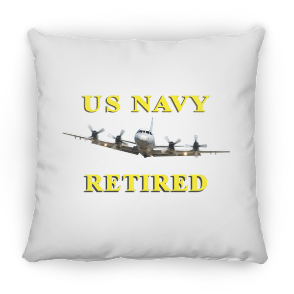 Navy Retired 1 Pillow - Small Square