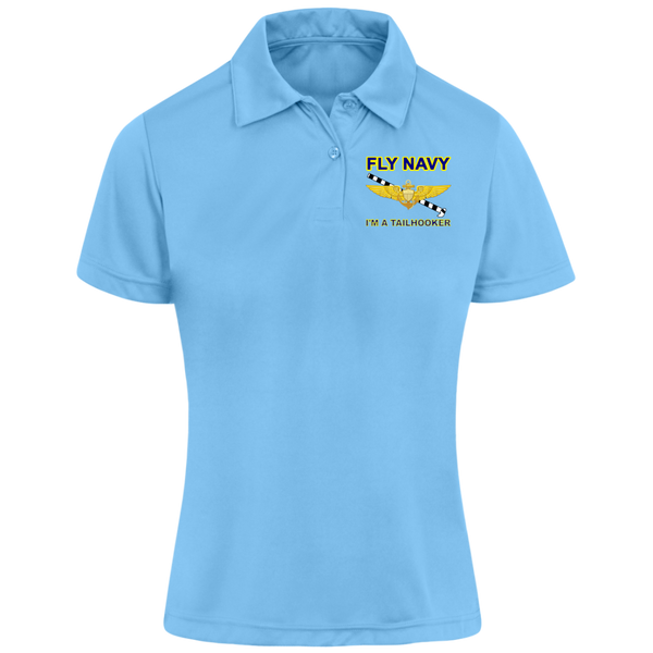 Fly Navy Tailhooker 1 Team 365 Ladies' Zone Polo