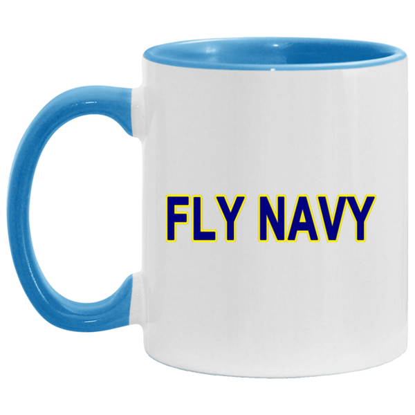 Fly Navy 2 Accent Mug - 11oz