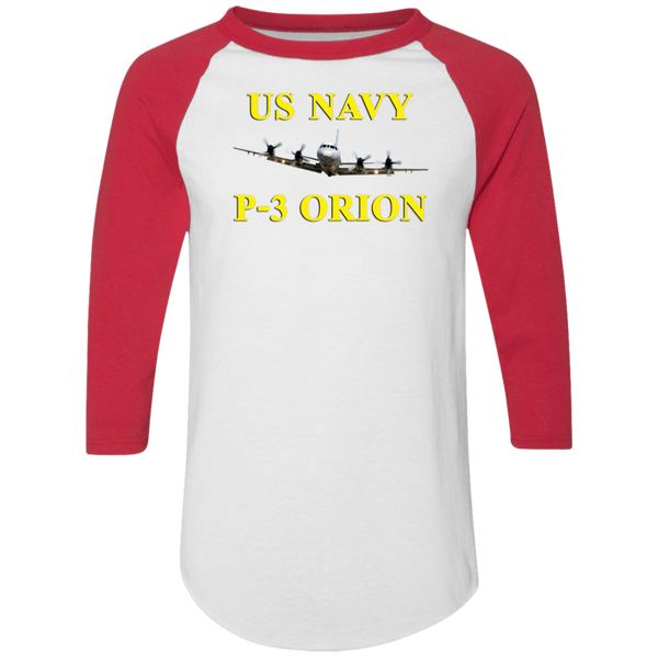 US Navy P-3 3 Colorblock Raglan Jersey