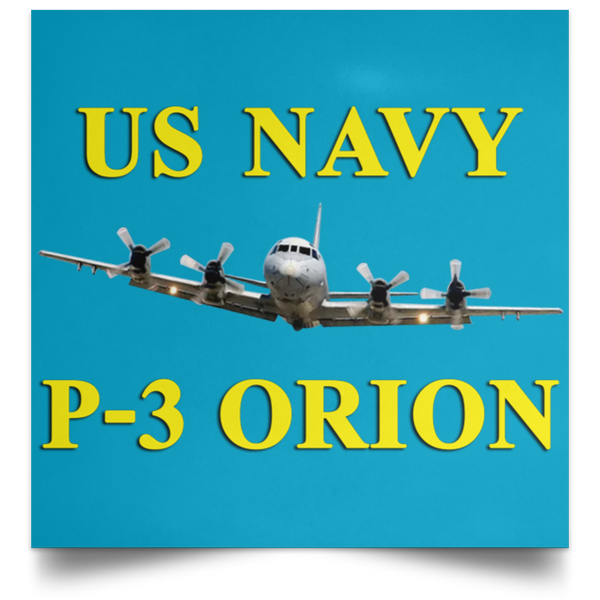 US Navy P-3 3 Poster - Square