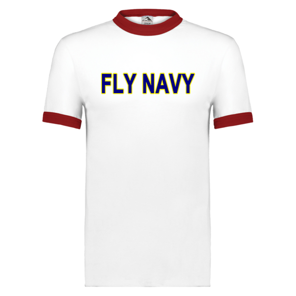 Fly Navy 2 Unisex Ringer Tee