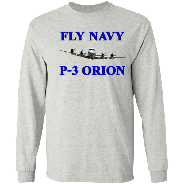 Fly Navy P-3 1 LS Cotton T-Shirt