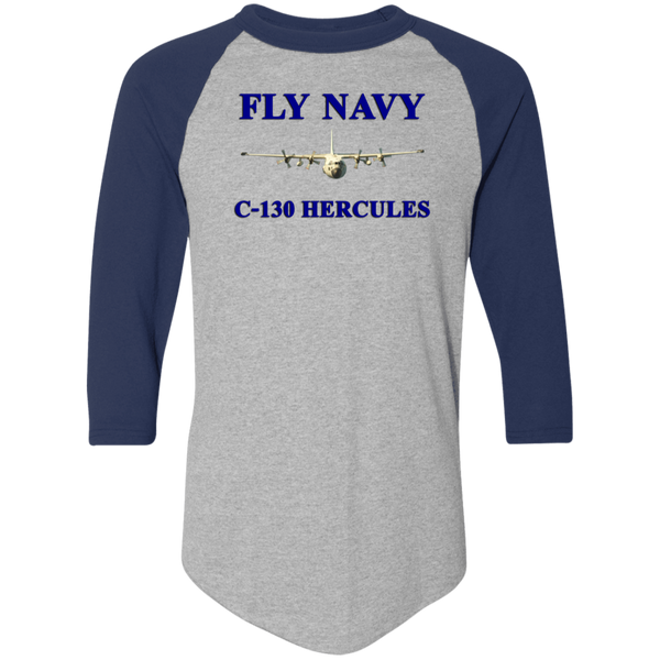 Fly Navy C-130 1 Colorblock Raglan Jersey