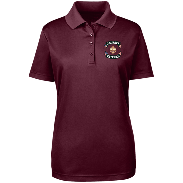 Navy Vet 1 Core 365 Ladies' Origin Pique Polo