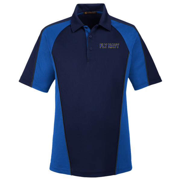 Fly Navy 2 Harriton Colorblock Polo