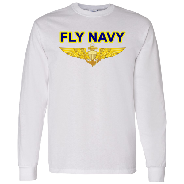 Fly Navy Aviator LS Cotton T-Shirt