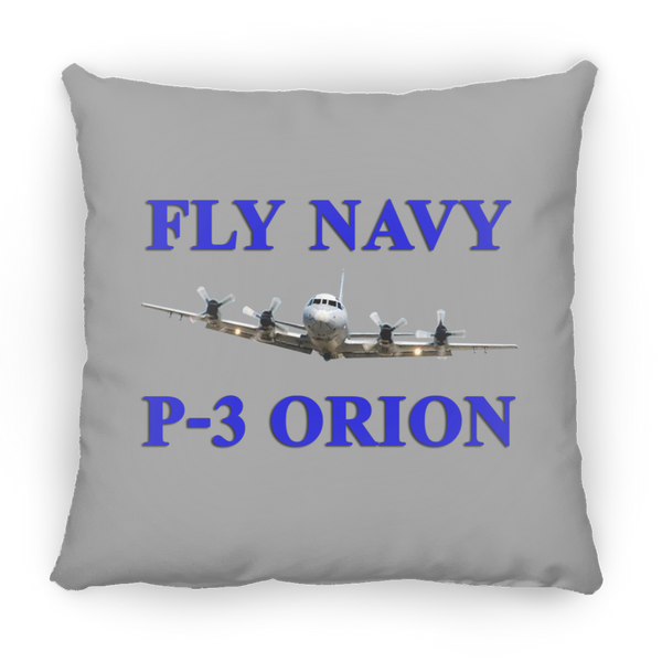 Fly Navy P-3 1 Pillow - Small Square