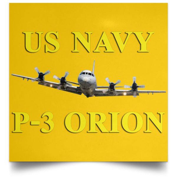 US Navy P-3 3 Poster - Square