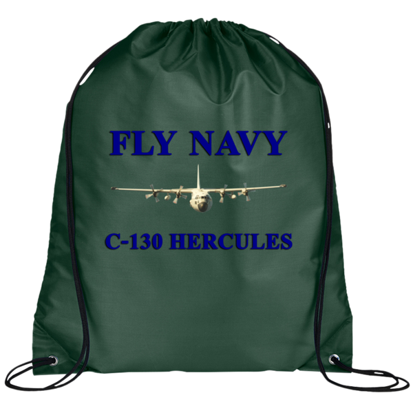 Fly Navy C-130 1 Drawstring Cinch Backpack