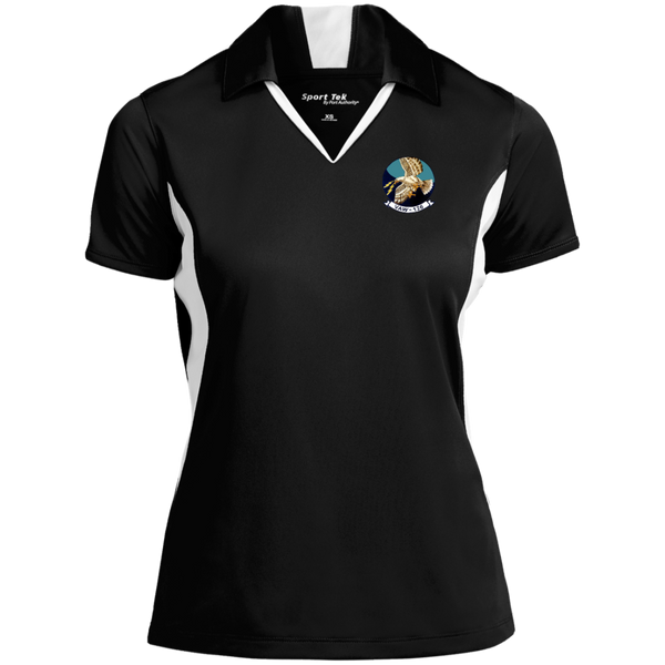 VAW 126 1 Ladies' Colorblock Performance Polo