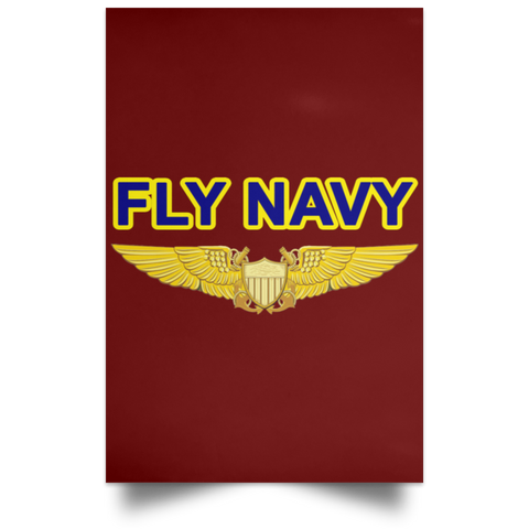 Fly Navy NFO Poster - Portrait