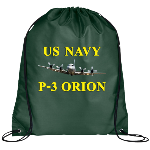 US Navy P-3 3 Drawstring Cinch Backpack