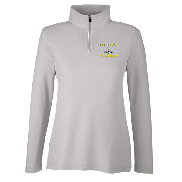 Navy Vet 3 Core 365 Ladies' Fusion Quarter Zip