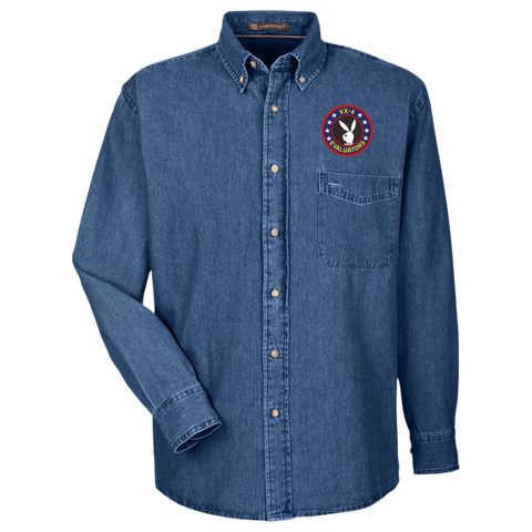 VX 04 1 Harriton LS Denim Shirt