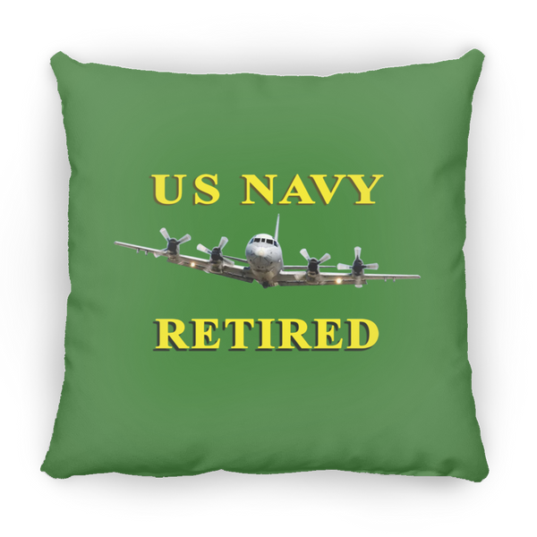 Navy Retired 1 Pillow - Small Square